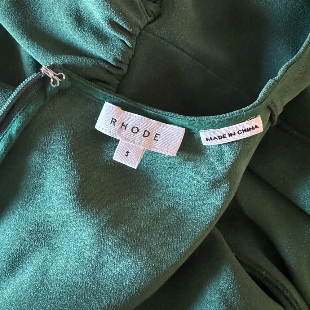 RHODE Emerald Green Mini Dress - Picture 7 of 9